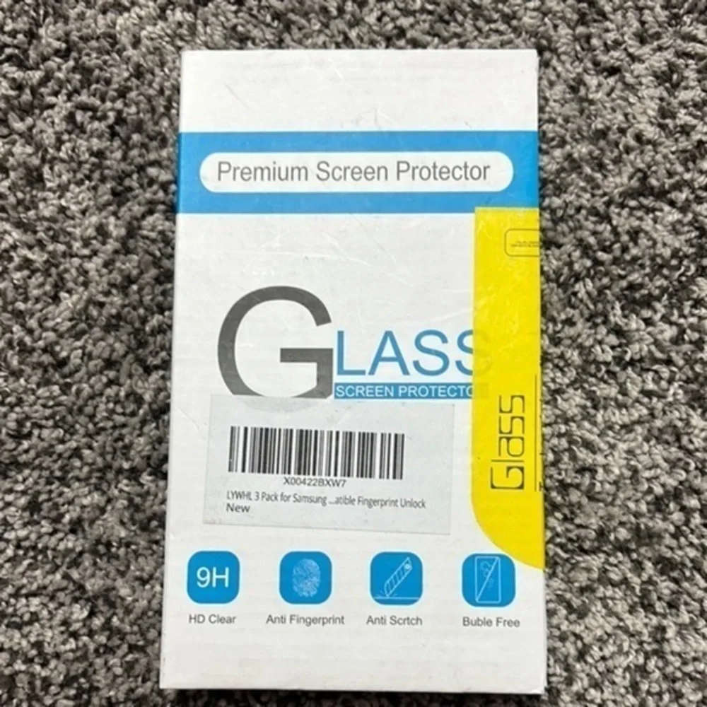LYWHL 3 Pack for Samsung Galaxy S24 Tempered Glass Screen Protector with Easy